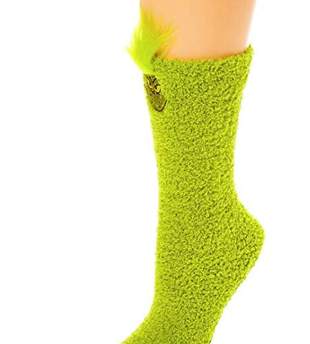 NEW GRINCH SLIPPER SOCKS ONE SIZE FITS MOST