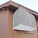 Air Conditioner Cover, Outdoor Rectangle Anti-Snow Home Use - Silver (Size: 37x15.7x28.7inch)