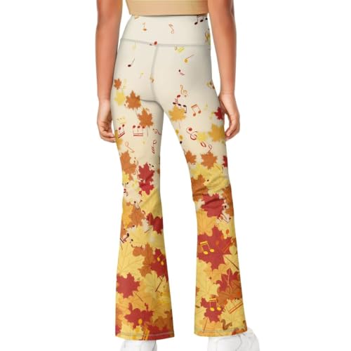 Image of Girls Flare Leggings Cute Bell Bottoms for Teen Girls Wide Leg Sweatpants for 5-14 T