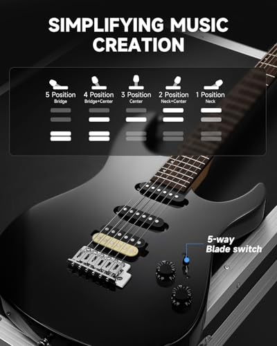 Donner DMT-66 39 Zoll Full Size E-Gitarre für Anfänger