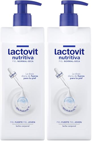 Lactovit - Leche Corporal Protectora Activit con Lactobacillus de Absorción Inmediata, 48 Horas de Nutrición y Protección, Apta para Pieles Normales - 400 ml (Paquete de 2)