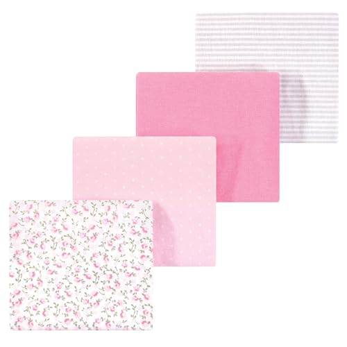 Image of Luvable Friends Little Treasure Flannel Receiving Blankets 4pk