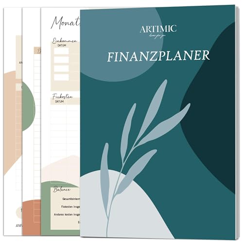 BIROYAL Budget Planer, Budgetbuch 96 Seiten Finanzplaner inkl. Monatliches Budget, Ausgaben Tracker, Einsparungs-, Einkommen-, Budget Buch zur Kontrolle Ihres Geldes, Undatiert (148x210mm)