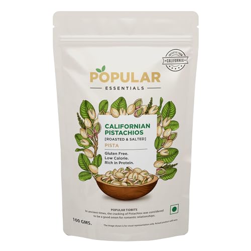Image of POPULAR ESSENTIALS Californian Roasted Pistachio (Salted), 100 gm