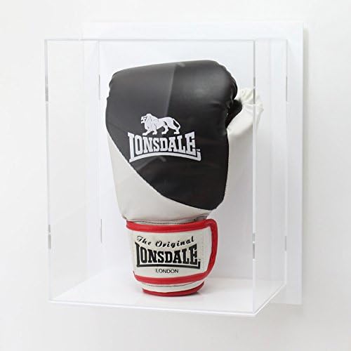 Plastic Online Ltd Boxing Glove Display Case Wall Mounted White