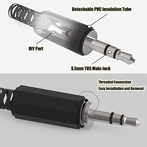 3.5mm Stereo Male Audio Connector Premium Carbon Fiber - 3.5mm Plug