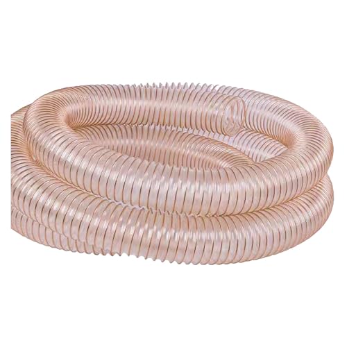 Manguera de recogida de polvo de poliuretano, reforzada y resistente a pinchazos con hélice de alambre de acero para una eliminación eficiente del polvo y los desechos