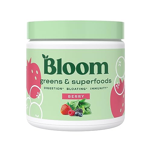 Bloom Nutrition Super Greens Powder Smoothie & Juice Mix Probiotics for Digestive Health