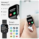 Smart Watch for Men Women Answer/Make Calls, 1.96" Fitness Watch, Fitness Tracker with Heart Rate Sleep Monitor, Step Counter, 110+ Sports Activity Trackers, IP68 Waterproof Smartwatch for Android iOS - Image 3