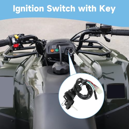 Image of EOPOAYI Recon 250 Ignition Coil Switch Starter Solenoid Relay Kit Compatible with TRX250 Fourtrax 200 ATV TRX250EX TRX250TM TRX250TE 1997-2021 Quad 4 Wheeler Parts with Voltage Regulator CDI Box