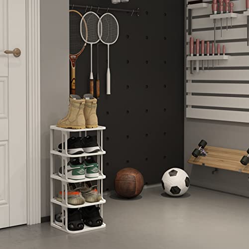 Haiice Shoe Rack Storage Organizer, 5-Tier Stackable Shoe Racks, Vertical Adjustable Shoe Stand Rack For Entryway, Living Room, Garage #TOP1
