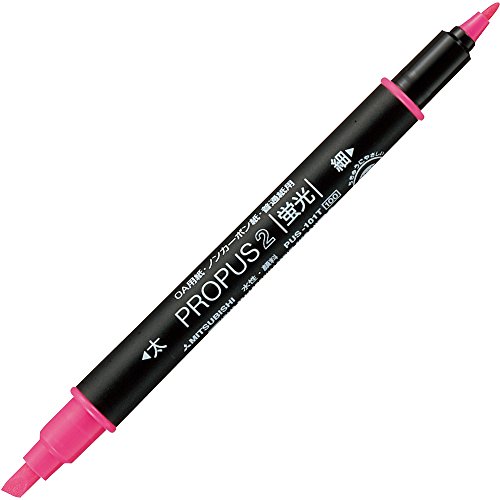 Mitsubishi Pencil Propus 2 Resaltador, Pack x10 miniatura 1