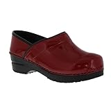 MIT ALKOHOL ZU REINIGEN! Sanita Damen Original Patent Clog Pantoletten, Rot/red, 38 EU