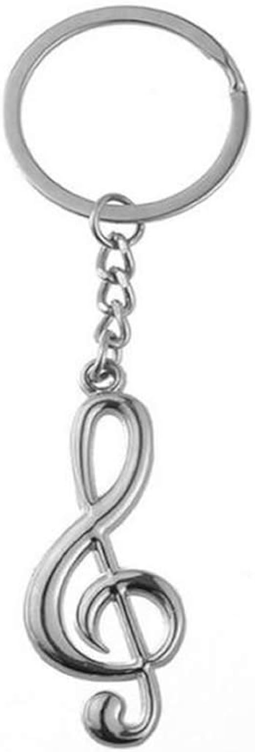 gootrades Musical Note Key Ring Keyfob Keyring Music Symbol Keychain at