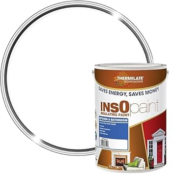InsOpaint Advance Energy Saving Paint Keep Room Warm | 5L in 24 Colours | Tough Acrylic Emulsion Wall Ceiling Paint | Anti Condensation Brilliant White