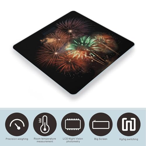 Báscula Digital de Baño con Vidrio Templado y LCD miniatura 3