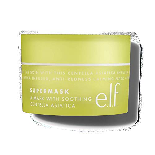 e.l.f, SuperMask, Rich, Soothing, Anti-Redness, Sensitive, Gel Formula, Calms Skin, Locks In Moisture, Plumps, Protects, Renews, Infused with Lavender and Cocoa Butter, 1.8 Oz