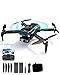 Drone with Camera for Beginners, Foldable WiFi RC Quadcopter with 4K HD Camera, Brushless Motor, Long Control Range, Auto Hover, One Key Start, 3D Flips, 2 Batteries, Birthday Christmas Boy Toys Gifts