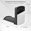 aceyoon 2 Pack Foldable Headphone Stand, Gaming Headset Stand with Silicone Pad Desk Headphone Holder Adjustable Headphone Hanger Hook Mount Compatible for Xbox VR Headset #4