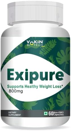 Vokin Biotech Exipure Pack of 60 Capsules With Perilla 150mg & Kudzu 150mg Helps To Turn Fat Into Energy | Increase Metabolism | Supports Fat Burn | Weight Loss Supplement