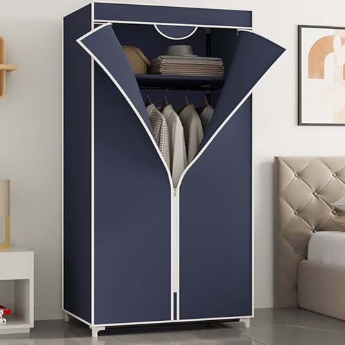 Fabric Wardrobe Portable Wardrobe for Bedroom Clothes Rail with Non-Woven