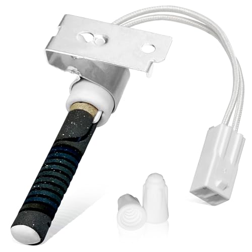 5318EL3001A Dryer Igniter Replacement Fits for L-G G-E & Ken-more Gas Dryers Replaces 5318EL3001B 5318EL9001A MEQ61841001 1266860 AP4439620 PS/EA3527801 DE/SDE365 AH3527801 (Round Style Ignitor)
