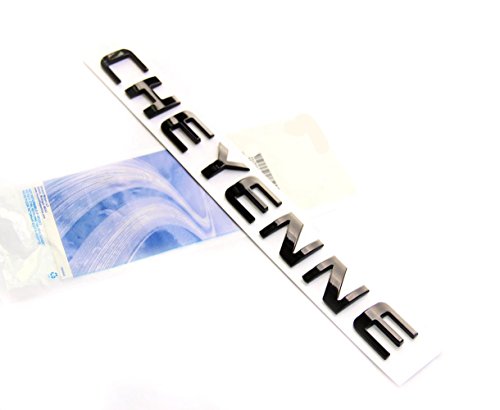 Image of Yoaoo 3Pack OEM Black Cheyenne Nameplate Emblems Badge Compatible with Silverado Shiny 3D New