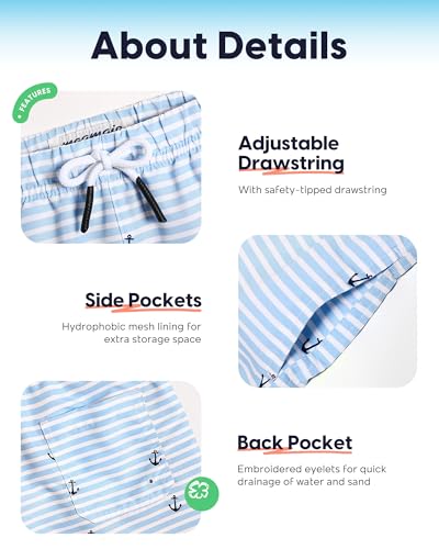 maamgic Boys Swim Trunks Toddler Swim Shorts Little Boys Bathing Suit Swimsuit Toddler Boy Swimwear