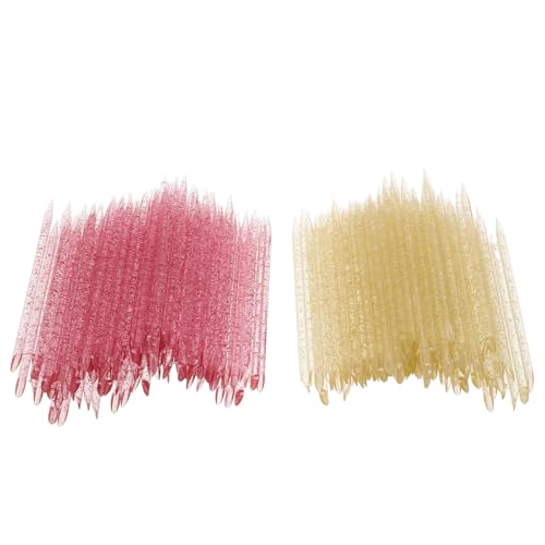 Bâtonnet à ongles en plastique VILLCASE pour manucure avec double embout de précision (600 pièces)