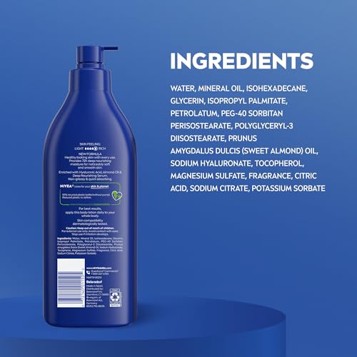 NIVEA Essentially Enriched Body Lotion, Very Dry Skin, Almond Oil, 16.9 Oz - image 9