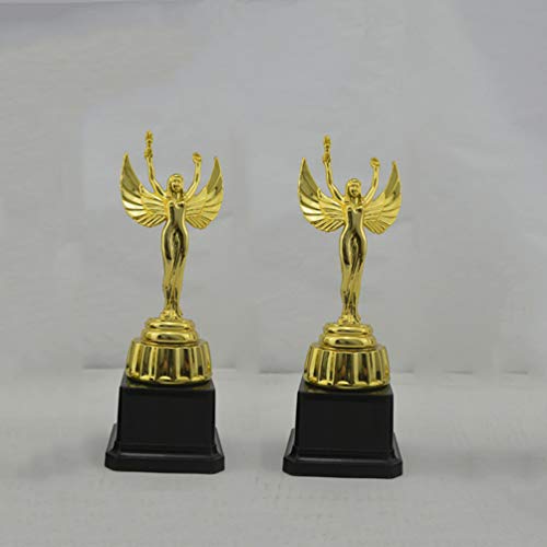 Tendycoco – Troféu de Ouro com Taça de Troféu de Jogo de Deusa de Plástico para Competições e Prêmio