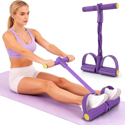 Multifunktionale Zugband,Bauchtrainer FüR Zuhause,Elastische KlimmzüGe Zugband Mit 6 Tubes,FußZugband,SportgeräTe Zuhause,Geeignet FüR Dehnungs- Und Formungstraining Von Bauch/Taille/Armen/Beinen