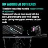 Zeapon Micro4 E1000 Double Distance Motorized Camera Slider, High-Speed Low Noise Motor 10-26Lbs Payload, 42''/107cm Compact Slider with Carrying case, LCD Screen, App Control, Smooth Damping Design
