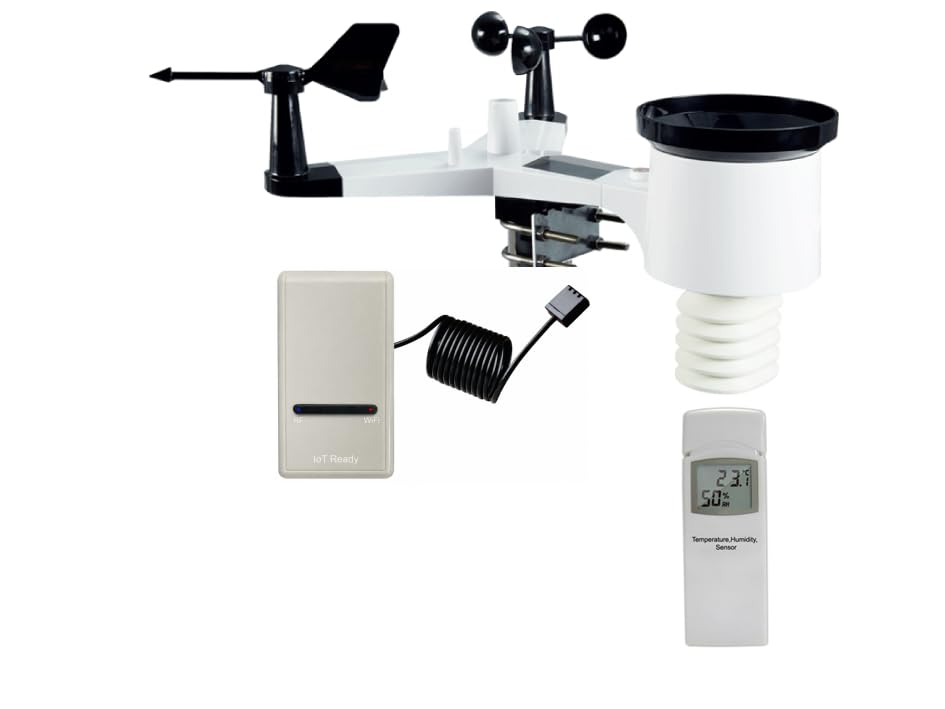 froggit DP1500 - Estación meteorológica inalámbrica por Internet, sistema de centro meteorológico, 1 unidad