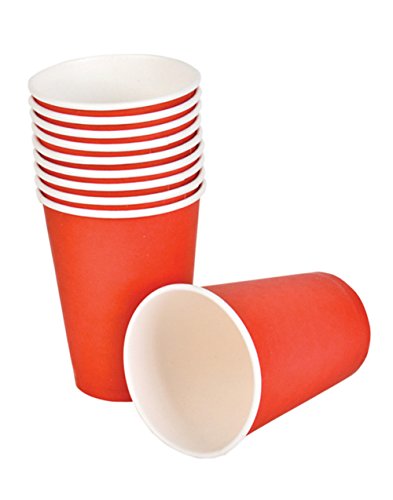 Red Paper Cups (25 pc) by Rhode Island Novelty