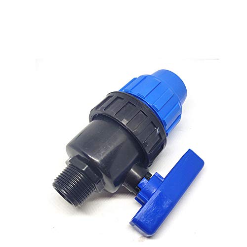 SENRISE MDPE Compression Fitting, 1pc Compression Valve Male（Male 25mm）