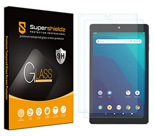 (2 Pack) Supershieldz Designed for Onn 8 inch Tablet Gen 3 (2022) Tempered Glass Screen Protector, Anti Scratch, Bubble Free