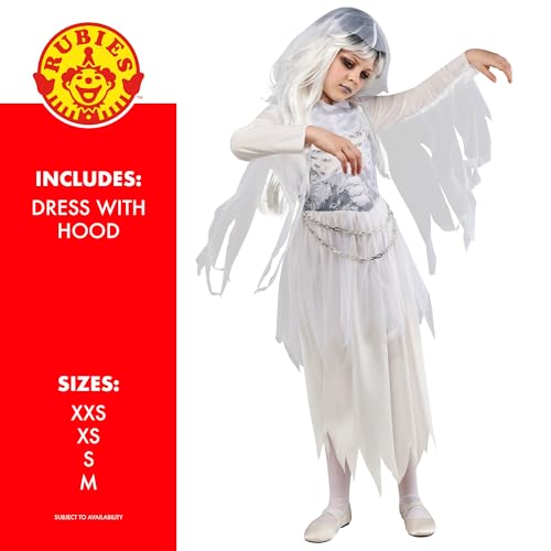 Rubies 1000765S000 Ghostly Girl Kids Fancy Dress, White, 7-8 Years Halloween - Image 2