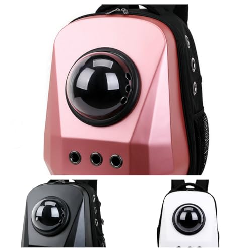 Zekono 犬用ソフトクレート ペットキャリーバッグ 大型 猫リュック 耐荷重 キャリーバッグ 宇宙船 カプセル 広々空間 軽量 ペットバッグ 小型犬用 バッグ 猫犬兼用バックパック ペットリュックサック (1833年マットパウダー)
