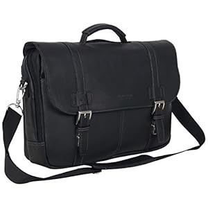 Kenneth Cole REACTION Show Business 16″ Colombian Leather Business Laptop Portfolio Messenger Bag