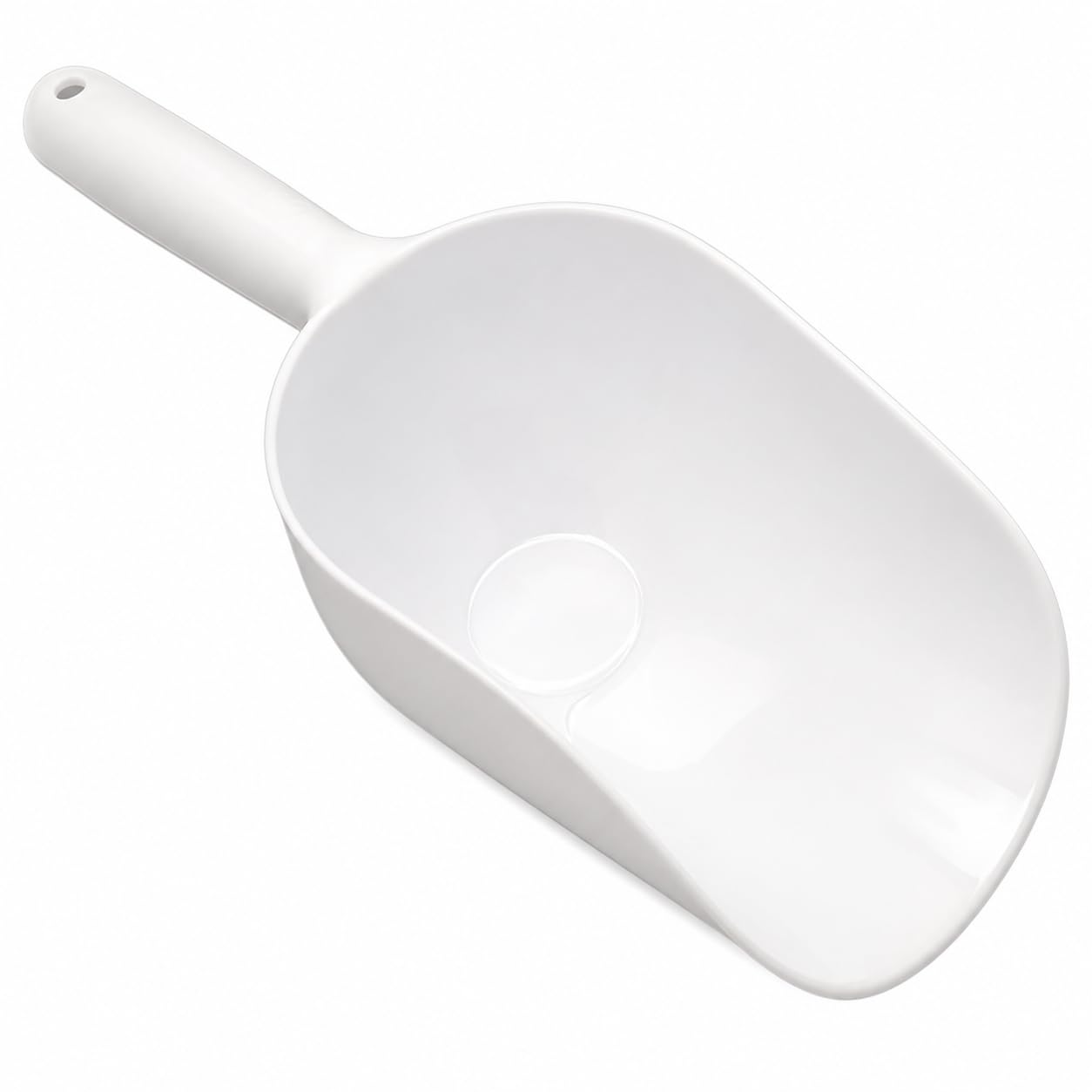 Cuchara de plástico jumbo de 12 pulgadas de largo, ideal para la cocina para harina, azúcar, cereales, para alimentación de alimentos de mascotas, jardinería y más (1)