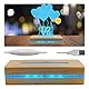 luolety Rechteckiger LED-Licht-Display-Sockel, 15 cm Holz-Display-Ständer, LED-Leuchten-Display-Sockel, beleuchteter Holz-Basisständer für 5 mm Acrylplatte (mehrfarbiges Licht)