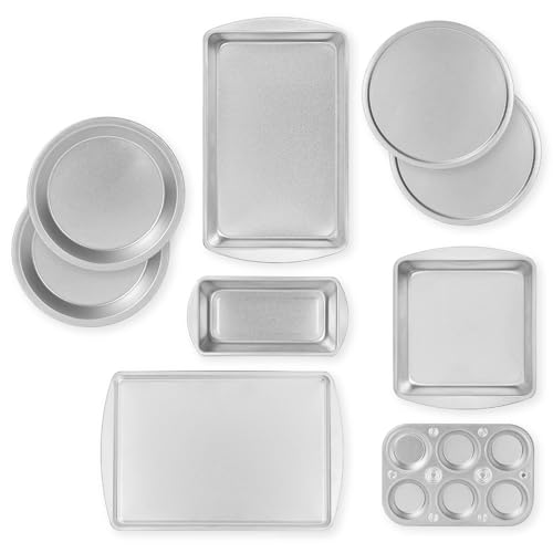 Set de repostería EZ Baker de 9 piezas para hornear moldes de metal básicos 4