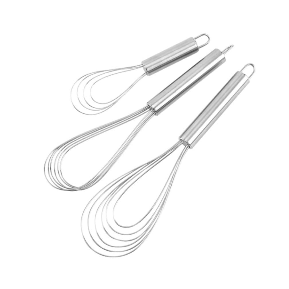 Batidor Varillas Cocina Batidor De Huevos De Acero Inoxidable En Forma De Abanico, Herramienta For Hornear, Varilla Agitadora Manual Multifunción Barillas Batir Batidor De Huevo(6.8x26.7cm)