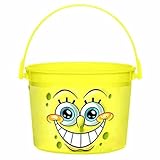amscan Party Favor Container | Spongebob Collection | Party Accessory,Yellow,4 1/2