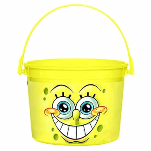 amscan Party Favor Container | Spongebob Collection | Party Accessory,Yellow,4 1/2