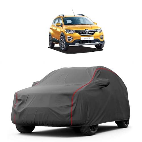 Image of Heavy-Duty Car Cover for Compatible with Renault Triber (2019 to 2025 All Models) Deluxe Car Protection Cover - Waterproof & UV-Resistant All-Season Exterior Protection