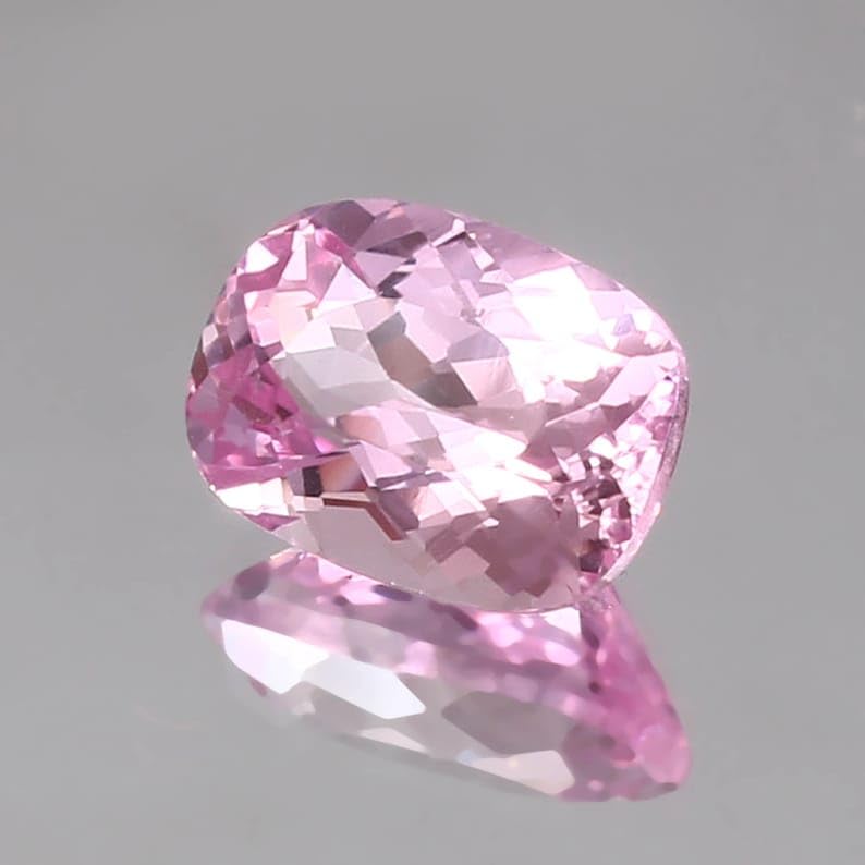 Saphir rose de Ceylan naturel en coussin 11,5mm pour création haute joaillerie - 4