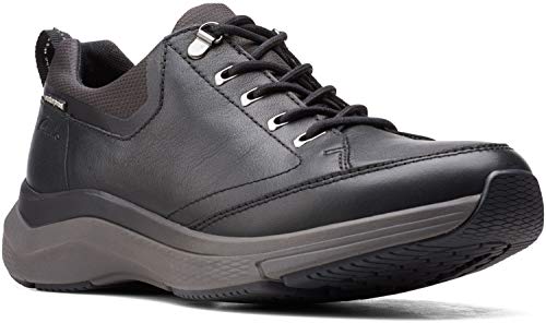 Clarks - Mens Wave2.0 Vibe Shoes, Size: 11 W US, Color: Black Leather by Clarks - Image 3