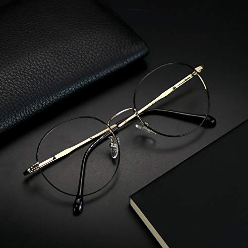 Image of VisionGlobal Blue Light Blocking Glasses for Women Men, Computer Reading, TV Glasses, Stylish Oval Frame